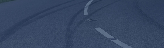 road with tire tracks on it